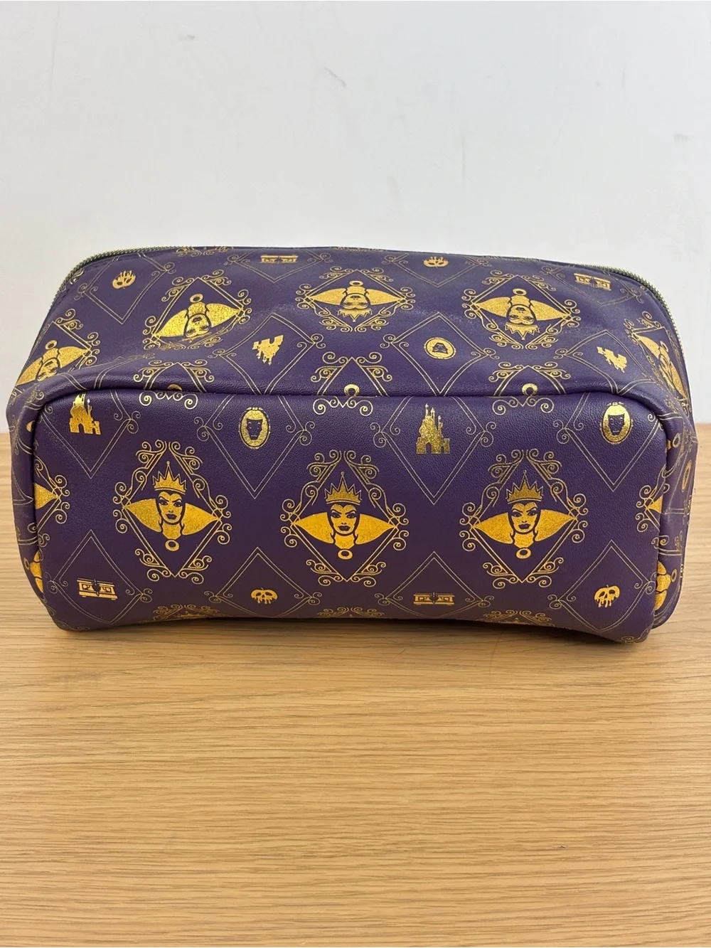 Bath & Body Works Disney Villains Evil Queen Purple Gold Makeup Bag